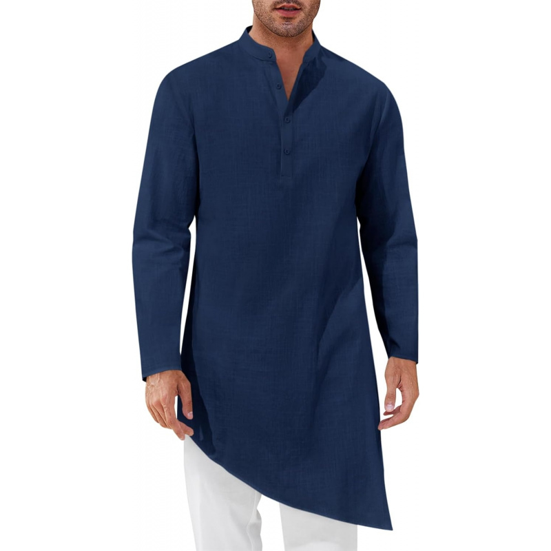 Kurta Men Cotton - Tunica Kaftan da Uomo in Cotone