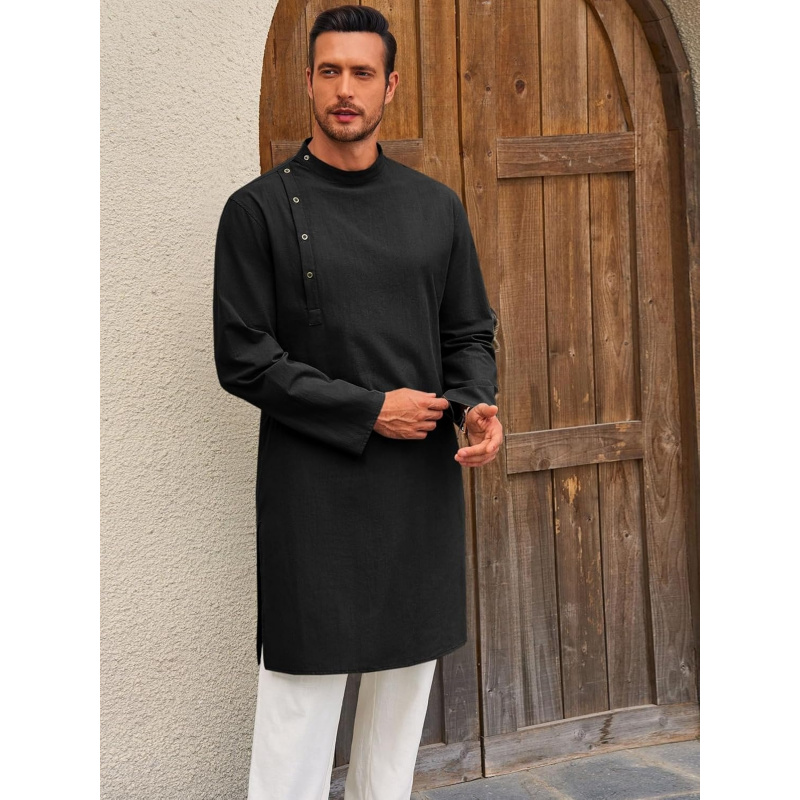 Caftano da Uomo, Tunica a Mani - Kurta Men Cotton recensione e prezzo
