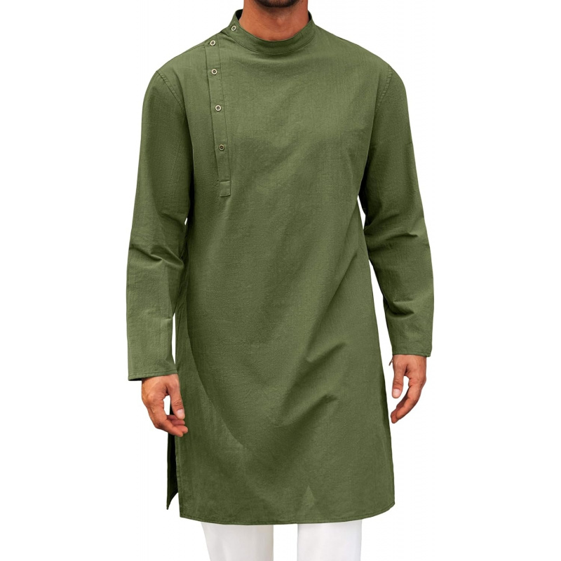 Caftano da Uomo, Tunica a Mani - Kurta Men Cotton recensione e prezzo